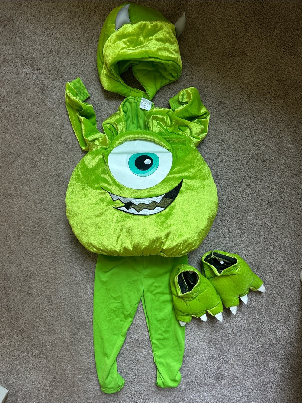 Monster’s Inc Mike Wazowski Toddler Costume 3T-4T